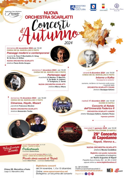 NUOVA ORCHESTRA SCARLATTI I CONCERTI D’AUTUNNO, 29° Concerto di Capodanno della Nuova Orchestra Scarlatti