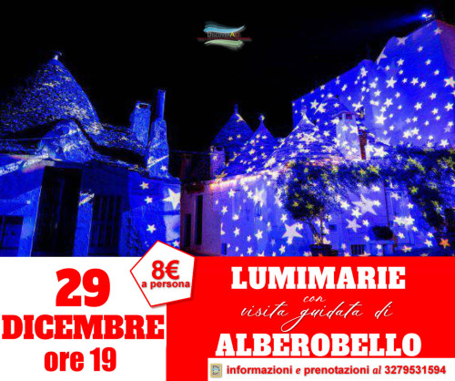 Luminarie natalizie con visita guidata di Alberobello