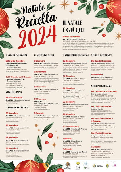 Il programma "Natale a Roccella 2024"