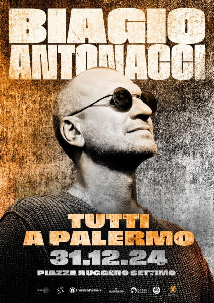 Capodanno Palermo, Biagio Antonacci in concerto in piazza per l'evento di benvenuto al 2025