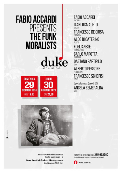 Fabio Accardi presents "The Funk Moralists