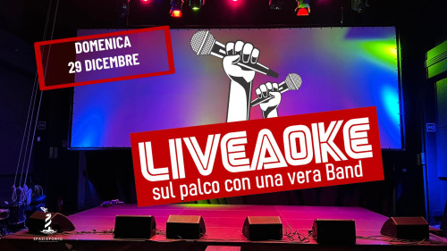 LIVEAOKE. Sul palco con una vera BAND - X-MAS EDITION