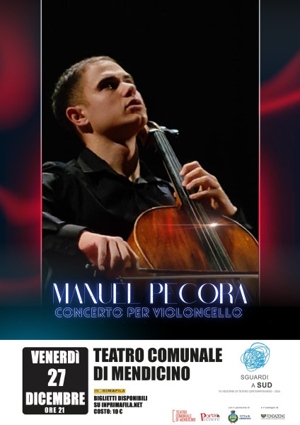 Mendicino, "Sguardi a Sud": Manuel Pecora in concerto