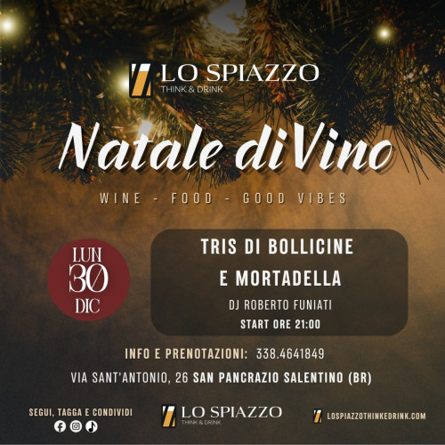 Natale DiVino: Tris di Bollicine e Mortadella + DJ Set Roberto Funiati