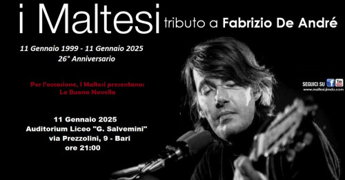 Maltesi Live - 26° Anniversario della scomparsa di Faber