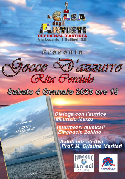 Presentazione del libro "Gocce d’azzurro" di Rita Corciulo