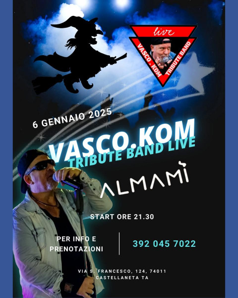 Vasco.Kom live all'Almamì