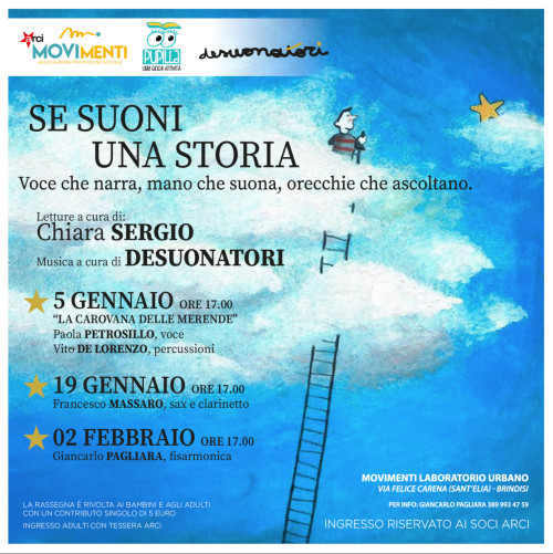 "SE SUONI UNA STORIA"  bambini e adulti in un momento poetico e musicale