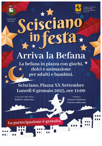 A SCISCIANO ARRIVA LA BEFANA