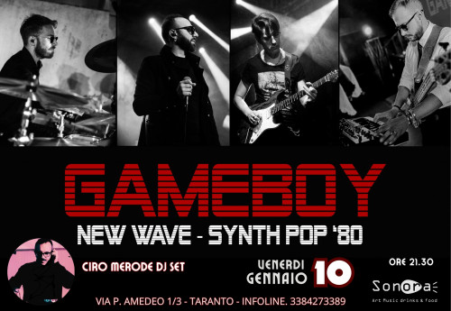 Gameboy Band LIVE plus Ciro Merode DJ SET