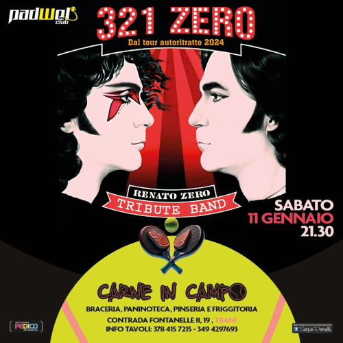 321 Zero - Renato Zero tribute band live a Trani