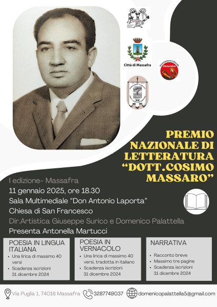 Premio Nazionale di Letteratura "DOTT.COSIMO MASSARO"