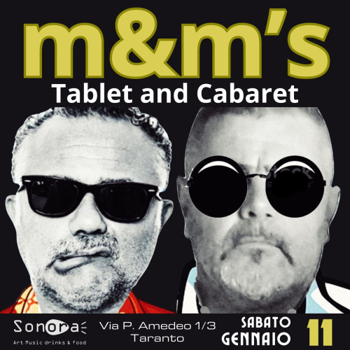 m&m's dj sert, tablet and cabaret