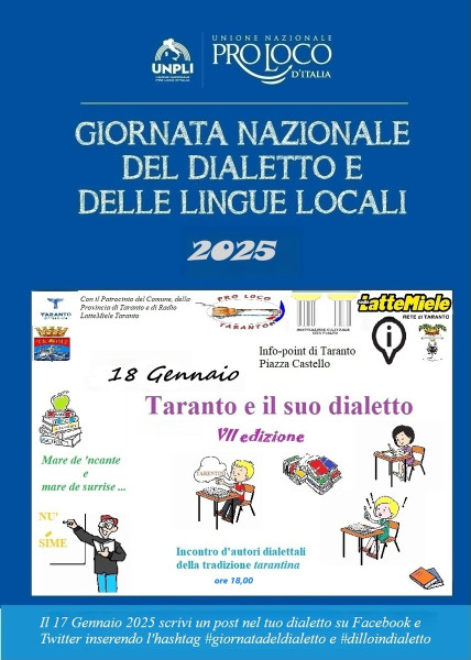 Giornata Nazionale del dialetto e delle lingue locali. Taranto e il suo dialetto. VII edizione