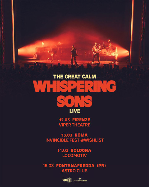 WHISPERING SONS - Il quintetto belga torna live in Italia