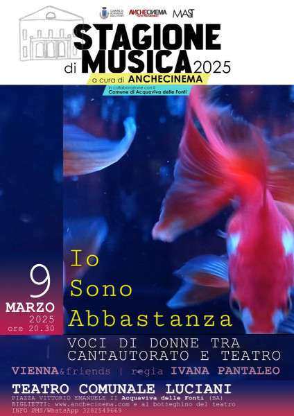 IO SONO ABBASTANZA | Voci di donne tra cantautorato e teatro