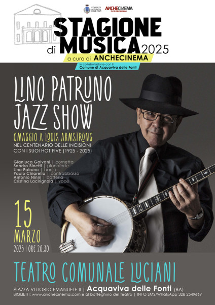 Lino Patruno Jazz Show | Omaggio a Louis Armstrong