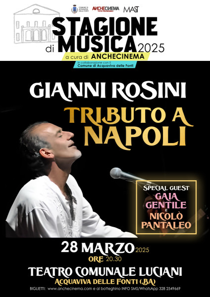 Tributo a Napoli | Gianni Rosini | Special guest: Gaia Gentile + Nicolò Pantaleo