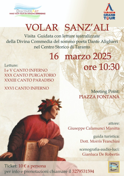 VOLAR SANZ'ALI - la Divina Commedia nella Città Vecchia di Taranto