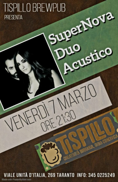 SuperNova Duo Acustico Live al TiSpillo Brewpub