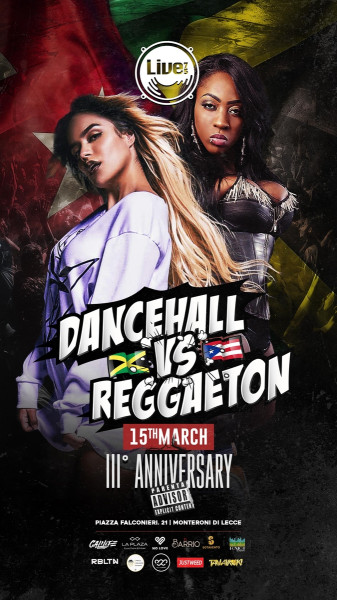 Dancehall vs Reggaeton: il Grande Anniversario al Live75