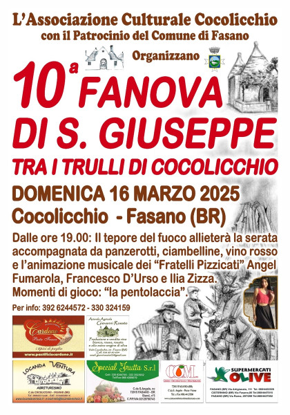 10^ Fanova di S. Giuseppe tra i trulli di Cololicchio