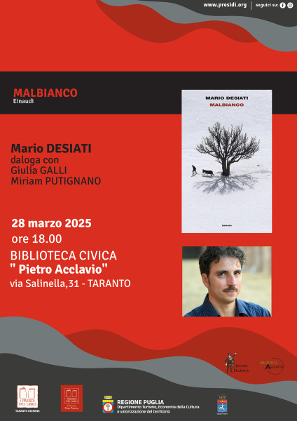 Mario Desiati presenta   MALBIANCO , Einaudi