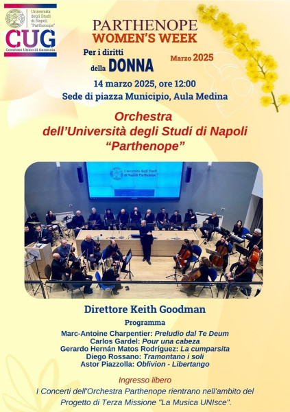 Concerto dell’Orchestra dell’Universita’ Parthenope di Napoli