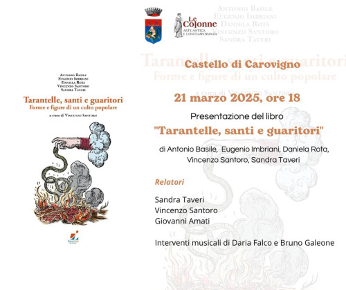 Presentazione del volume "Tarantelle Santi e guaritori" e musiche del tarantismo con Daria Falco e Bruno Galeone