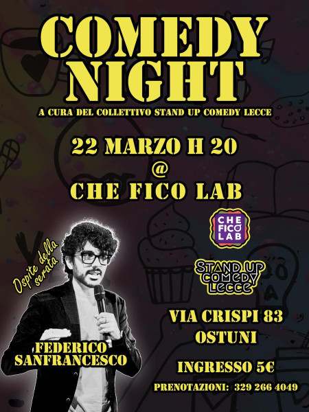 Comedy Night al Che Fico Lab di Ostuni