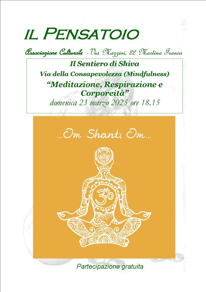 Incontro di meditazione, respirazione consapevole ed ascolto corporeo - Vibrazione OM