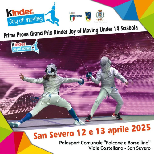 San Severo capitale della sciabola con il Grand Prix Kinder Joy of Moving