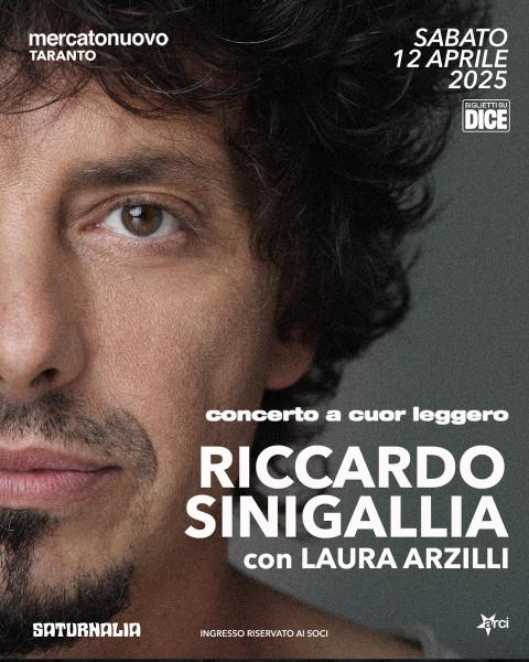 Riccardo Sinigallia | Concerto a cuor leggero