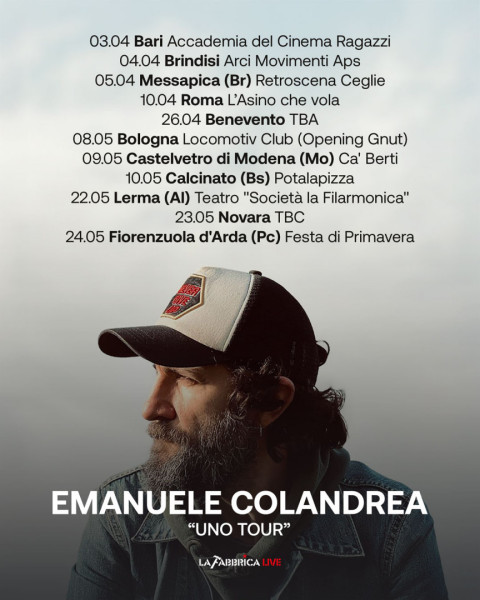 EMANUELE COLANDREA in tour