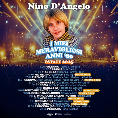 Nino D'Angelo - “I MIEI MERAVIGLIOSI ANNI '80 Estate 2025”