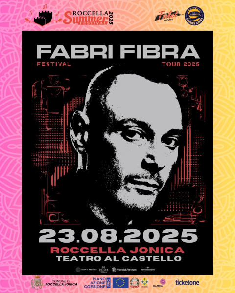 Roccella Summer Festival, Fabri Fibra live concert il 23 agosto