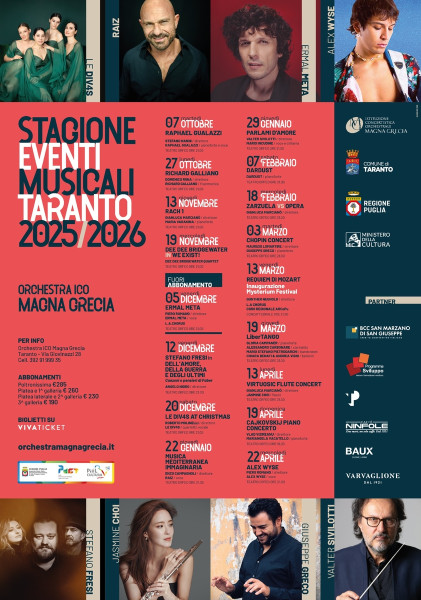 Stagione Eventi Musicali Orchestra ICO Magna Grecia 2025/2026
