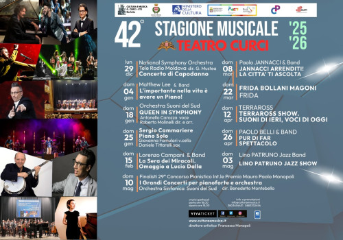 42ª Stagione Musicale 2025/2026 - Teatro Curci