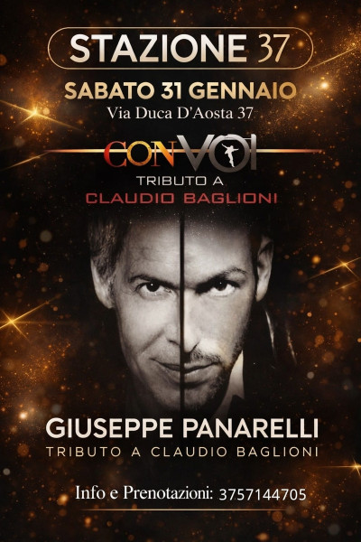 STASERA VI FACCIAMO CANTARE  Tributo a Claudio Baglioni