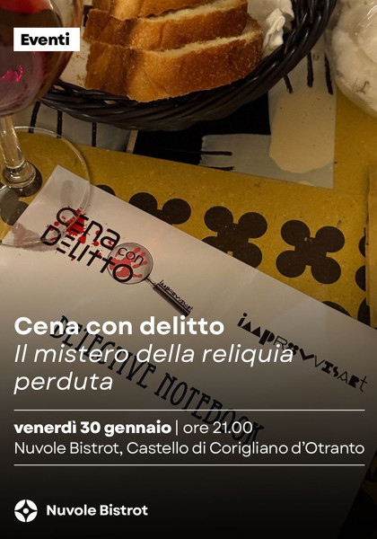 Cena con delitto "Il mistero della reliquia perduta"
