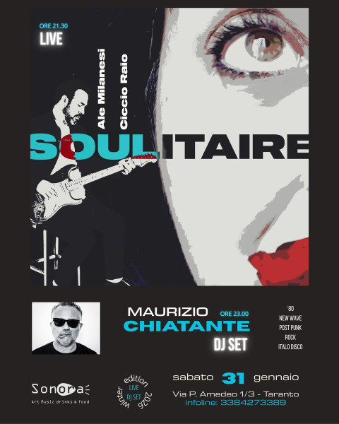 Soul Music e Rhythm & Blues con Soulitaire band + Chiatante dj set