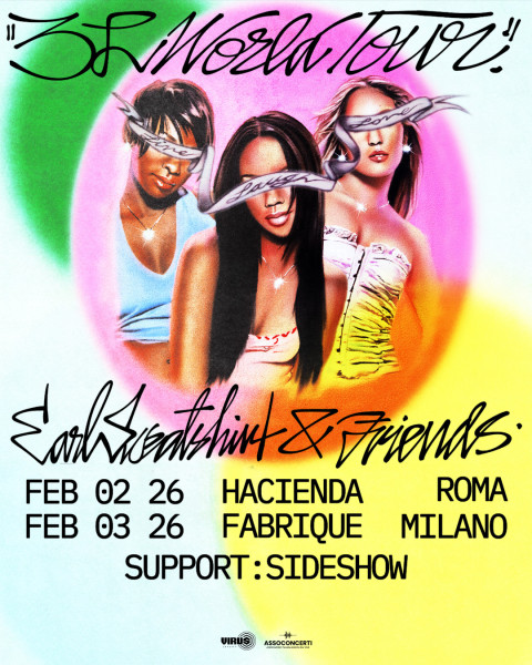 EARL SWEATSHIRT - Due appuntamenti nel 2026 con il nuovo album per il visionario rapper di Los Angeles