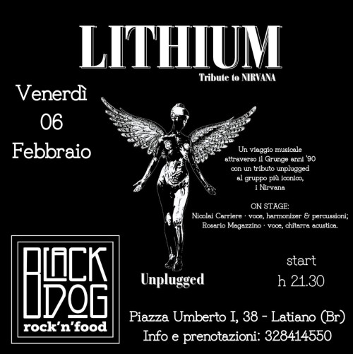 Lithium tribute to Nirvana Unplugged #LIVE@BlackDog - Latiano (Br)