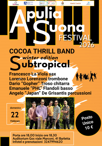 “ Subtropical “ | COCOA THRILL BAND -  winter edition