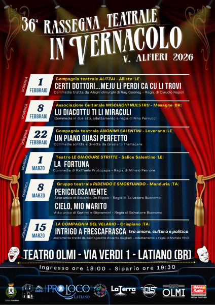 36a Rassegna Teatrale in Vernacolo V. Alfieri 2026