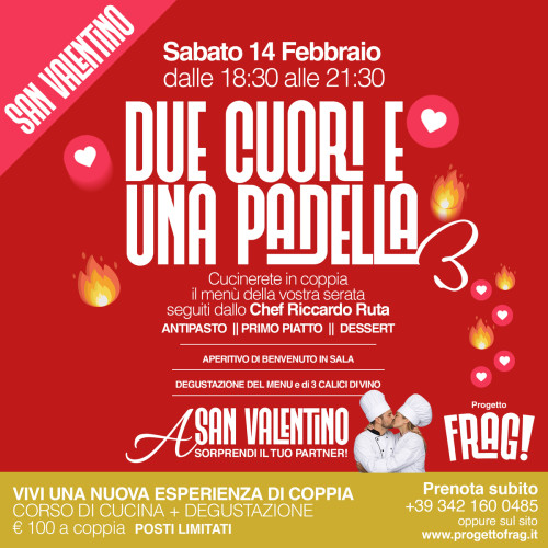 Corso di cucina e degustazione | Due cuori e una padella
