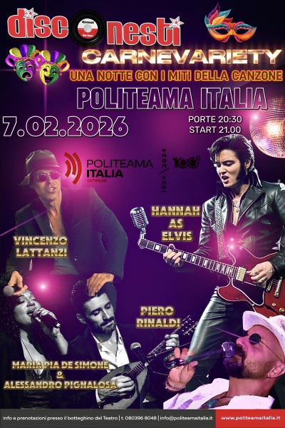 MUSIC MASTERS: una notte con i miti della canzone!