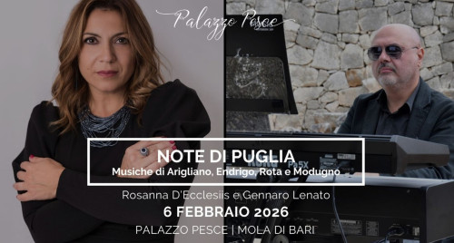 Note di Puglia [Suoni, voci e storie dal tacco d’Italia. Musiche di Nicola Arigliano, Sergio Endrigo, Nino Rota e Domenico Modugno]