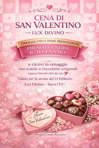 Un San Valentino Divino al Lux Divino!