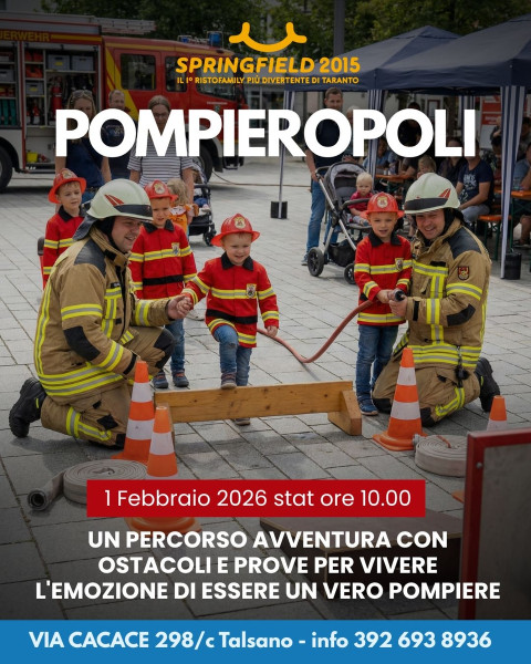 POMPIEROPOLI  Il tuo bimbo pompiere per un giorno!